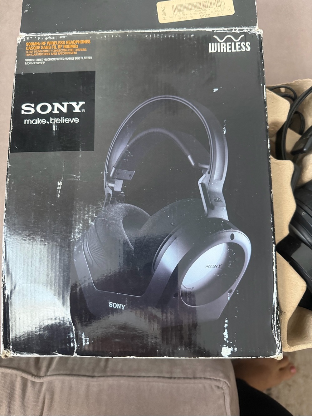 Sony Wireless Over-Ear Headphones in Black